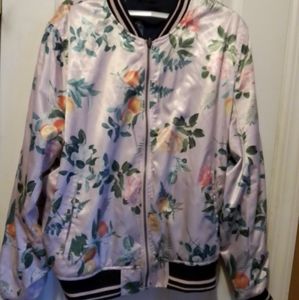 Reversible Satin Baseball Style Jacket for Girls